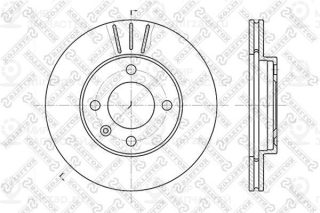 Тормозной диск STELLOX 60204724VSX