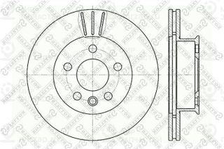 Тормозной диск STELLOX 60204733VSX