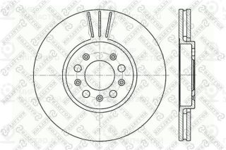 Тормозной диск STELLOX 60204760VSX