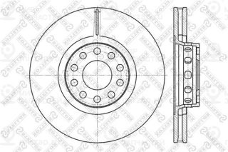 Тормозной диск STELLOX 60204780VSX