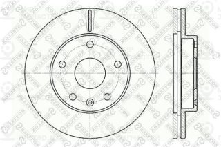 Тормозной диск STELLOX 60205006VSX