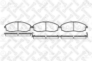 Комплект тормозных колодок (дисковый тормоз) STELLOX 714002SX