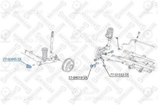 Подвеска / рычаг независимой подвески STELLOX 7700845SX