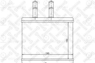 Теплообменник отопителя салона STELLOX 8205014SX