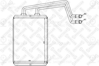 Теплообменник отопителя салона STELLOX 8205017SX