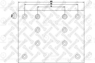 Комплект тормозных башмаков, барабанные тормоза STELLOX 8501013SX