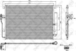 Конденсатор кондиционера STELLOX 8728002SX