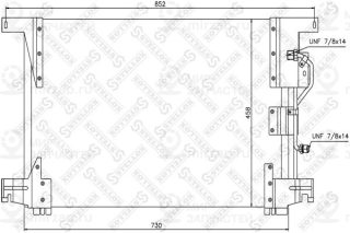 Конденсатор кондиционера STELLOX 8739102SX