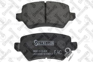 Комплект тормозных колодок (дисковый тормоз) STELLOX 968002SX