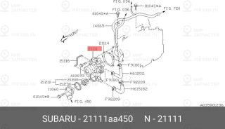 Запчасть SUBARU 21111AA450