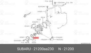 Запчасть SUBARU 21200AA230