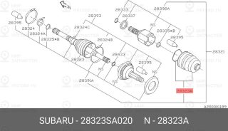 Запчасть SUBARU 28323SA020