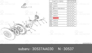 Запчасть SUBARU 30537AA030