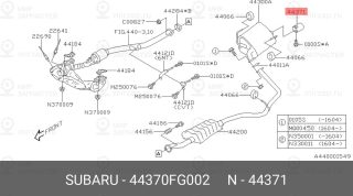 Запчасть SUBARU 44370FG002