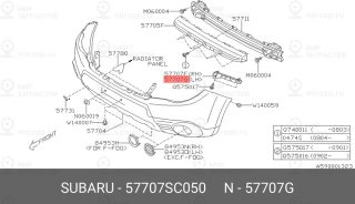 Запчасть SUBARU 57707SC050