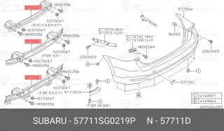 Запчасть SUBARU 57711SG0219P