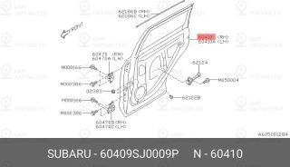 Запчасть SUBARU 60409SJ0009P