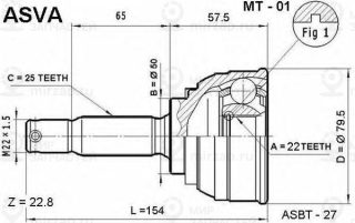 Запчасть ASVA MT01