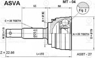 Запчасть ASVA MT04