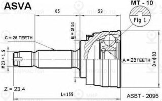 Запчасть ASVA MT10