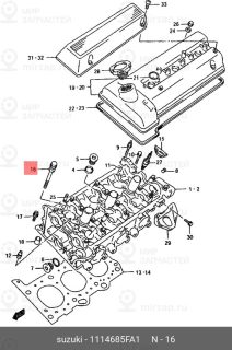 Запчасть SUZUKI 1114685FA1