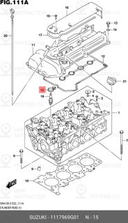 Запчасть SUZUKI 1117969G01