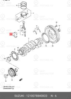 Запчасть SUZUKI 12100788400C0