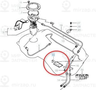 Запчасть SUZUKI 1519565J00