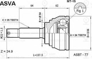Запчасть ASVA MT15