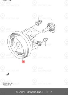 Запчасть SUZUKI 3556054GA0
