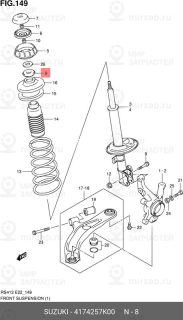 Запчасть SUZUKI 4174257K00