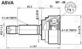 Запчасть ASVA MT39