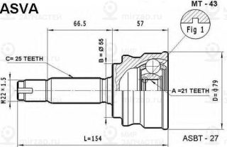 Запчасть ASVA MT43