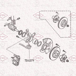 Опора Шаровая Передняя Mazda 626 82-> TATSUMI TEA1079