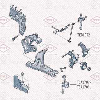 Тяга Стабилизатора Передняя Audi A2 03->Vw Polo 02->Skoda Fabia 01-> TATSUMI TEB1032