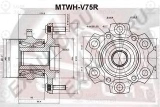 Ступица колеса ASVA MTWHV75R