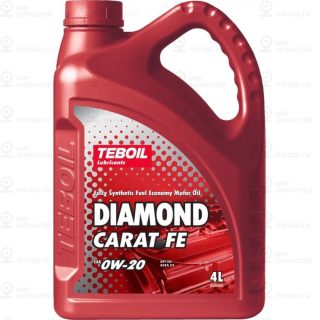 0W-20 Diamond Carat Fe Sn 4Л (Синт. Мотор. Масло) Teboil 3546317