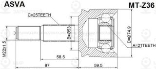 Запчасть ASVA MTZ36