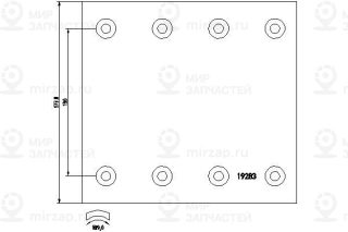 Комплект тормозных башмаков, барабанные тормоза TEXTAR 1928309
