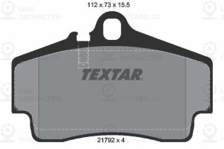 Комплект тормозных колодок (дисковый тормоз) TEXTAR 2179203