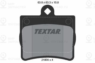 Комплект тормозных колодок (дисковый тормоз) TEXTAR 2190003