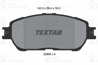 Комплект тормозных колодок (дисковый тормоз) TEXTAR 2385501