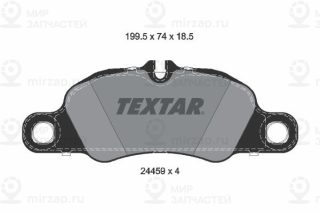 Комплект тормозных колодок (дисковый тормоз) TEXTAR 2445901