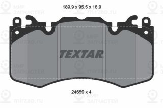 Комплект тормозных колодок (дисковый тормоз) TEXTAR 2465901
