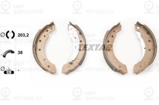 Комплект тормозных колодок TEXTAR 91048000