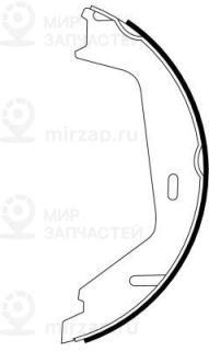 Комплект тормозных колодок стояночной системы TEXTAR 91062300