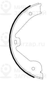 Комплект тормозных колодок стояночной системы TEXTAR 91062400