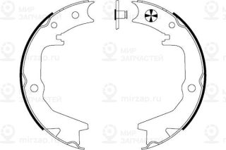 Комплект тормозных колодок стояночной системы TEXTAR 91062900