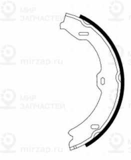 Комплект тормозных колодок стояночной системы TEXTAR 91067000