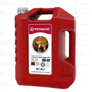 Масло Моторное Totachi Niro Optima Pro Semi-Synthetic 5W-30 Sl/Cf Пласт. 4Л TOTACHI 1C504